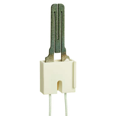 Resideo Q4100C Q4100C9054 Hot Surface Igniter, 120 V, Natural Gas, Propane (LP), 5-1/4" Lead Length, Molex (Male Pin), Rib Mount, Molex Connector (Side Lock), Male Pin (0.092") Terminal Type, Silicon Carbide