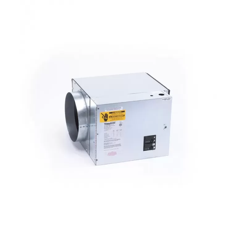 The Unico System WON Series Electric Furnace, 10,000 W (Nominal), 9,600 W (Rated Output @ 240v), 240 V, 1 Phase, 34,120 BTU/hr, â‰¥500 CFM, Horizontal, Upflow Configuration, 2 (Heating Steps) Speeds