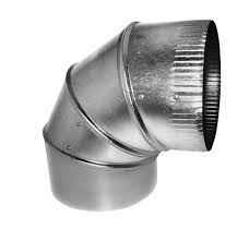 Southwark 4ELL26 Elbow, 4 in Connection Size 1, 4 in Connection Size 2, Steel, 26 ga Gauge