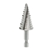 DIABLO® DSD0875S12 12-Step Drill Bit, 3/8 to 7/8 in Dia, 2-3/4 in L, Hex Shank, 1/4 in Shank, HSS, 1/4 in Chuck