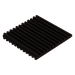 DiversiTech® MP-2 Anti-Vibration Pad, 50 lb Load, 2 in H, 2 in W, 3/8 in D, Rubber, Anti-Vibration: Yes, Black