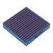 DiversiTech® MP-2E EVA Anti-Vibration Pad, 7/8 in H, 2 in W, 2 in D, Rubber, Black/Blue