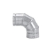 DuraVent® 5BVL90 Adjustable Elbow, 5 in, 90 deg, Aluminum/Steel, 28 ga Gauge, Wall Construction: Double, Type B Vent