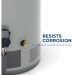 GE RealMAX Platinum GP50T12BXR Tall Water Heater, 50 gal Capacity, Liquid Propane Gas Fuel, 36000 Btu/hr Heating Input