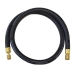 JB Industries CL264-48 Heavy-Duty Charging Hose, 3/8 x 1/4 in, 48 in L Hose, Flared, Black
