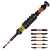 KLEIN TOOLS® 32313HD 13-in-1 Impact-Rated Ratcheting Screwdriver, 1/4 in Drive, 13 -Piece, Magnetic: No, 9.3 in L, Yes