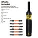 KLEIN TOOLS® 32313HD 13-in-1 Impact-Rated Ratcheting Screwdriver, 1/4 in Drive, 13 -Piece, Magnetic: No, 9.3 in L, Yes