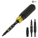 KLEIN TOOLS® KNECT™ 32500HDRT 11-in-1 Impact-Rated Ratcheting Screwdriver/Nut Driver, #1, #2, 3/16 in, 1/4 in, T25 Bit