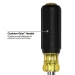 KLEIN TOOLS® 32500MAG 11-in-1 Magnetic Screwdriver/Nut Driver, 1/4 in, 5/16 in, 3/8 in Drive, 11 -Piece, Magnetic: Yes