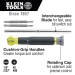 KLEIN TOOLS® 32581-6 4-in-1 Multi-Bit Electronic Screwdriver, 3/32 in, 1/8 in Bit, 4 -Piece, Magnetic: No, 6-1/2 in L