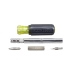 KLEIN TOOLS® 32596-0 8-in-1 HVAC Slide Drive Multi-Bit Screwdriver/Nut Driver, 1/4 in, 5/16 in, 3/8 in Drive, 8 -Piece