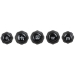 KLEIN TOOLS® 85446BLK Blackout Screwdriver Set, #1, #2, 3/16 in, 1/4 in Bit, 6 -Piece, Magnetic: Yes, 12.63 in L, Steel