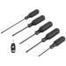 KLEIN TOOLS® 85446BLK Blackout Screwdriver Set, #1, #2, 3/16 in, 1/4 in Bit, 6 -Piece, Magnetic: Yes, 12.63 in L, Steel