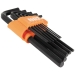 KLEIN TOOLS® LS12 Long Hex Key Set, SAE System of Measurement, Chamfered End, Steel, 3 to 7 in L, 12 Keys