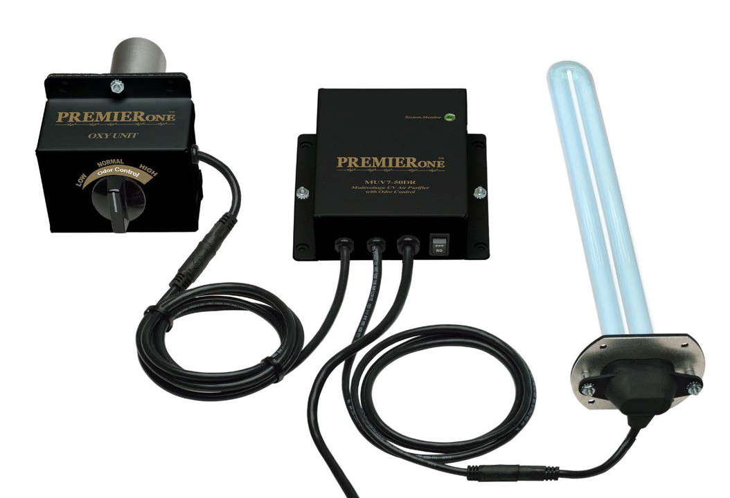 PREMIERONE™ MUV-7-50DR-12 Air Treatment Unit UVC 3PC Remote UV/OD