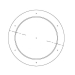 M&M 503ATH18 Air Tite Starting Collar With Hole, Round Duct 1, 18 in Connection Size 1, Round Duct 2, Steel, 26 ga Gauge