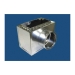 M&M 648887 Register Box With Side Outlet, For Duct Size: 7 in, 8 x 8 in Register Opening, Steel, 30 ga Gauge