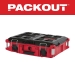 Milwaukee® PACKOUT™ 48-22-8424 Tool Bo, Metal/Polymer, 6-1/2 in H, 22.1 in W, 16.2 in D, 75 lb Load, Red