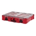 Milwaukee® PACKOUT™ 48-22-8430 Organizer, Polymer, 4.6 in H, 19.7 in W, 15.2 in D, 75 lb Load, 10 -Compartment, Red