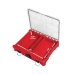 Milwaukee® PACKOUT™ 48-22-8430 Organizer, Polymer, 4.6 in H, 19.7 in W, 15.2 in D, 75 lb Load, 10 -Compartment, Red
