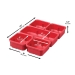 Milwaukee® PACKOUT™ 48-22-8436 Compact Low-Profile Organizer, Polymer, 2-1/2 in H, 9.8 in W, 16.2 in D, 5 -Compartment