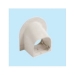Mitsubishi Electric Trane® NA-100 Corner Cap/Soffit Entry Fitting, PVC, Ivory, 5-1/2 in H, 5-7/8 in W, 2-5/8 in D