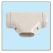 Mitsubishi Electric Trane® NT-75 T-Joint, PVC, Ivory, 2-11/16 in H, 4-3/4 in W, 6-5/16 in D