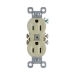 Pass & Seymour® Trademaster® 3232I Duplex Receptacle, 15 A, 125 V, NEMA 5-15R, 4.2 in H, 1.32 in W, 0.96 in D, Ivory