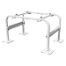 Quick-Sling® QSMS1801 Tall Mini-Split Stand, 400 lb Load, 18 in L, Steel, Powder-Coated, Tan