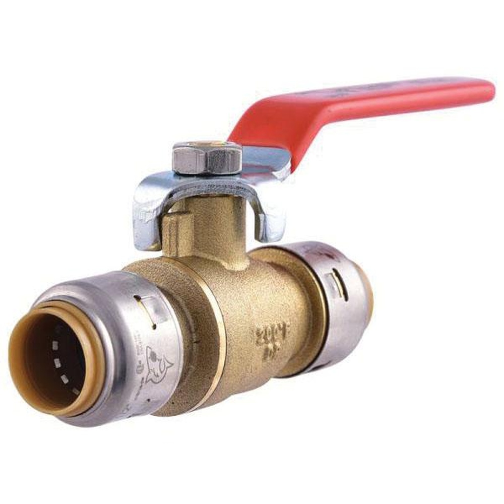 SharkBite™ SharkBite Max™ UR22222 Ball Valve, 1/2 in, Push-to-Connect, Brass, 250 psi