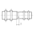 Streamline® RP01011 ACR Reducer, Reducer Fitting, 3/8 in Connection Size 1, Connection Type 1: Press, Copper