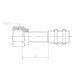 Streamline® RP15725 ACR SAE Adapter, Adapter Fitting, 1/4 in Connection Size 1, Connection Type 1: Flared, Copper