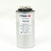 TITAN HD® PRCFD4510A Run Capacitor, 45 + 10 uF MFD, 370/440 V, Round, Dual Capacitor, 2-1/4 in Dia, 4-5/8 in H