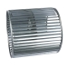 TRANE® FAN00509 Blower Wheel, 10 in OD, 10 in D, 1/2 in Dia Bore, CW, Steel, Galvanized, Wheel