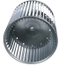 TRANE® FAN00509 Blower Wheel, 10 in OD, 10 in D, 1/2 in Dia Bore, CW, Steel, Galvanized, Wheel