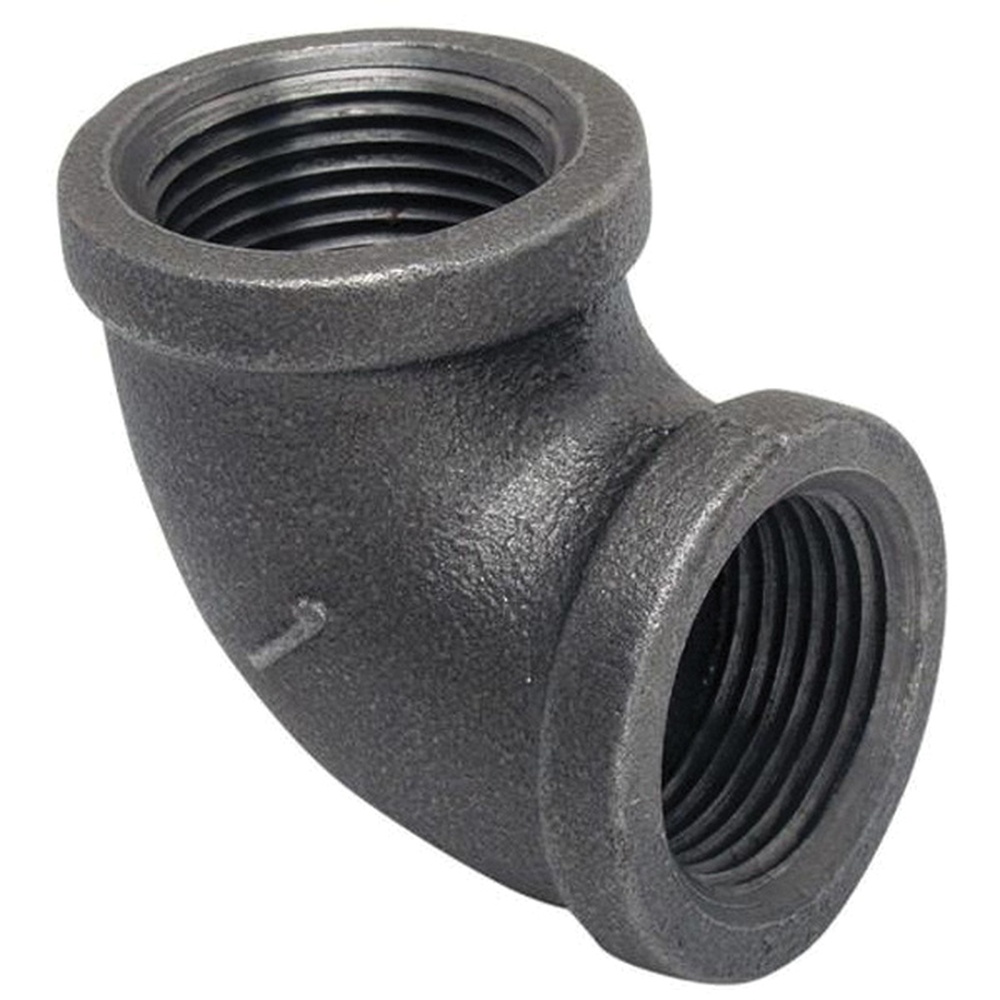 WOLVERINE BRASS® Pro Series 55180 Pipe Elbow, 1 in FIP x 1 in FIP, Iron, Black