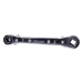 hilmor® 1839042 Reversible Square Ratcheting Service Wrench, Imperial, 1/4 in, 3/16 in, 3/8 in, 5/16 in Drive