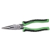 hilmor® 1885398 Long Nose Pliers, 8 in L, Black/Green