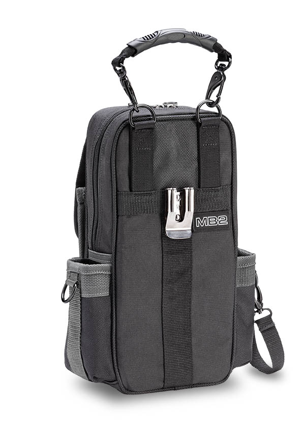 Veto Pro Pac Tech Series VPP10021 Tall Meter/Tool Pouch, 12 (8 Inside Vertical Tool, 2 Outside Vertical Tool, 2 Meter) Pockets, 15 lbs (Max Payload), 190 Cu In (Internal Volume) Capacity, 600 PVC Impregnated Denier Nylon (Body), 1200 PVC Impregnated Denier Nylon (Tool Pockets), Durable Leather (Trim Panels), 13" Height, 8" Width, 3.5" Depth, Zipper (Heavy Duty Plastic Coil)