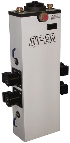 B&D Mfg QT Flow Center 2-1EASS230QFC-G Geothermal Flow Center, 1-1/4" Swivel FPT Union Connection Type, 3.5 Tons And Smaller (One Pump Per Side), 3.5 - 6 Tons (Two Pumps Per Side), Three Pumps, Grundfos UPS26-99, 3-Speed, 1/6 HP (Per Pump), 230 V, 3-Speed, Floor Mount