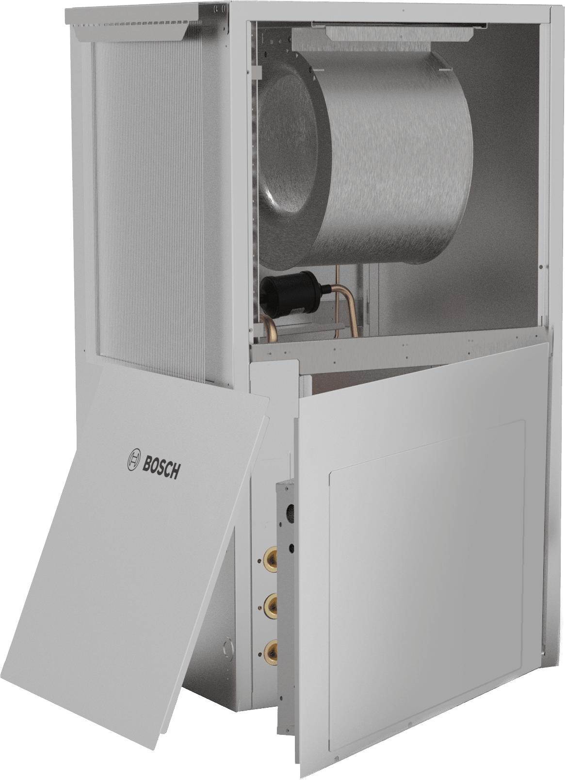 Bosch RF Series RF036-1VTN-LRTADA-XGGXXXXXD7XXXX4XXXXSBA Water Source Heat Pump, 3 Tons, R-454B, Vertical, 208/230 V, 15.0-21.0 EER, 3/4" FPT Connection, 1-Phase