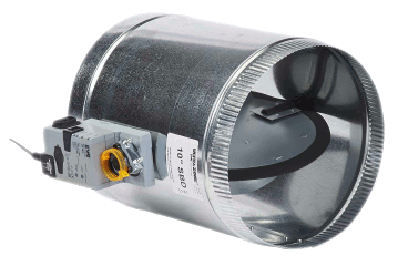 EWC Controls SBD Series Smart Bypass Damper, 10" Diameter, 24 VAC, Round, Horizontal, Vertical Mounting Type, Modulating, 4 VA, 2 W