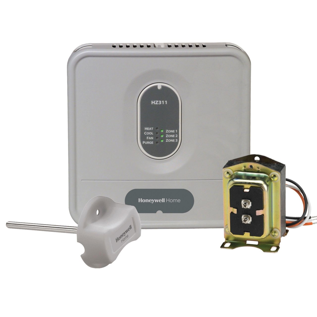 Resideo TrueZONE HZ311 Zoning Control Panel, 3 Zones, 1 H / 1 C, 18-30 VAC, Auto Changeover, Push Terminal, 24 VAC, 6.25 VA (Zone Panel)