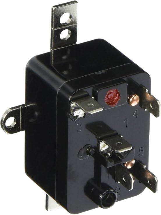 White Rodgers Type 84 90-293Q Fan Relay, SPDT Contact Form, 8 A (Inductive Continuous); 16 A (Resistive Continuous), 24 VAC, 125/250 VAC, 1/4" Quick Connect Terminal, Surface Mount, 1-1/2" Overall Height