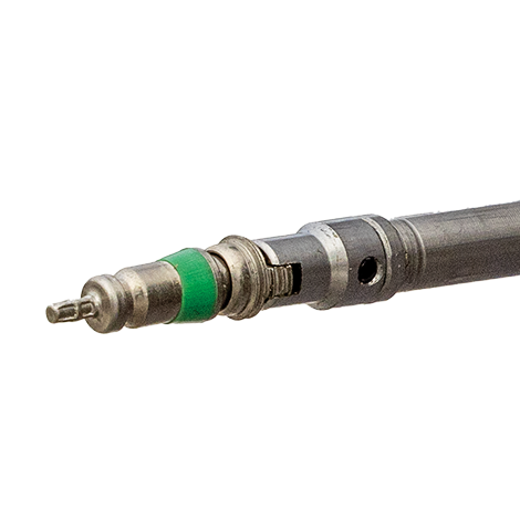 Fieldpiece Instruments VC1G Valve Core Removal Tool, 1/4" Size, 800 PSI, 1/4" Female Port (Service), 1/4" Male Port (Side), 1/4" Male SAE Flare (Service Hose), 5/16" Female SAE Flare (Service Port), Brass, 5-3/50" Length, 2" Width, 1-1/2" Height