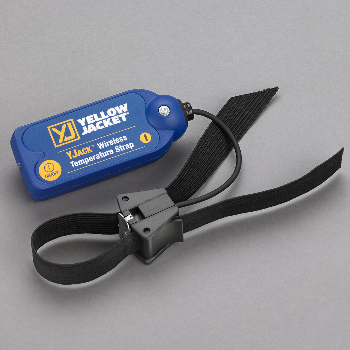 Yellow Jacket YJACK 67062 Temperature Strap, -40-176 Â°F Measuring Range, Â± 2.7 Â°F (Typical), 30 Seconds (90% Of Differential TYP) Response Time, -0.4-131 Â°F (Operating), -40-122 Â°F (Storage), Powered By AAA Batteries, 10" L x 1-2/5" H x 1-7/10" W (Including Strap) Dimensions